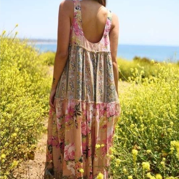 400. Women’s Floral Bohemian Mix Dress NWT - Picture 3 of 3